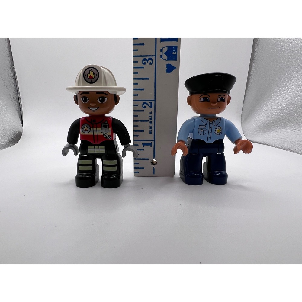 Lego DUPLO Firefighter And Police Officer Figures Community Heroes Toddler Toys - Picture 2 of 7